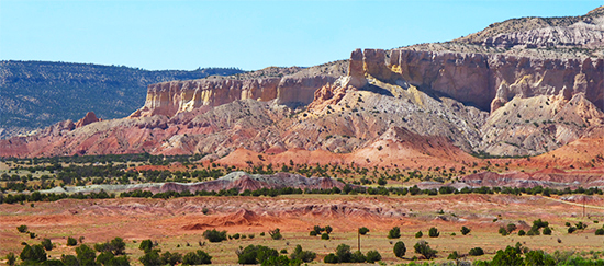 Photo of rocks at Ghost Ranch, N.M.